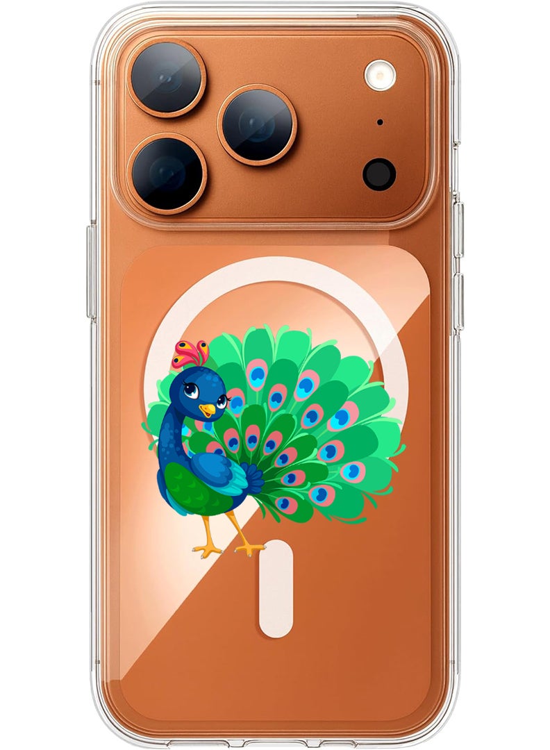 Theodor Magnetic Case for Apple iPhone 17 Pro Compatible with MagSafe Wireless Charging, Shockproof Phone Bumper Cover - pink elephant - Image 1