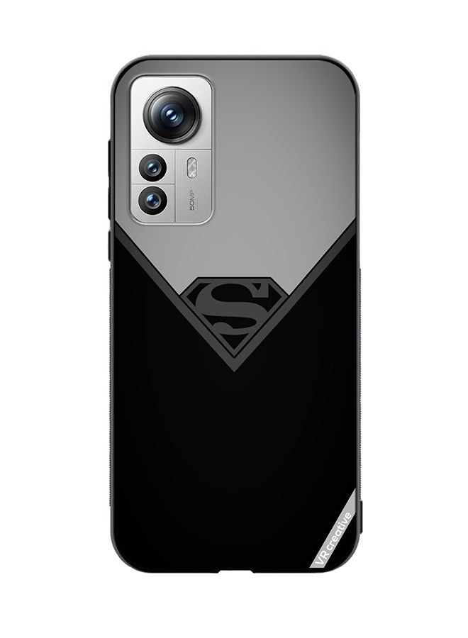 VR CREATIVE Protective Case Cover For Xiaomi 12 Pro Simple Superman Design Multicolour - Image 1