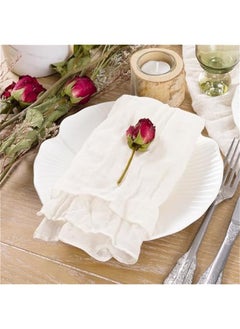 Ivory White Cheesecloth Napkins   Spring Napkins Set of 36 Boho Washable Dinner Table Napkins for Wedding Party Baby Shower Birthday Party Decor - pzsku/Z5224E96E735A52992047Z/45/_/1740566763/33581bb3-135d-4579-8597-8916e8b57460