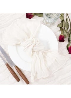 Ivory White Cheesecloth Napkins   Spring Napkins Set of 36 Boho Washable Dinner Table Napkins for Wedding Party Baby Shower Birthday Party Decor - pzsku/Z5224E96E735A52992047Z/45/_/1740566791/616f496f-9d01-4a71-a0a9-c16bc9df5267