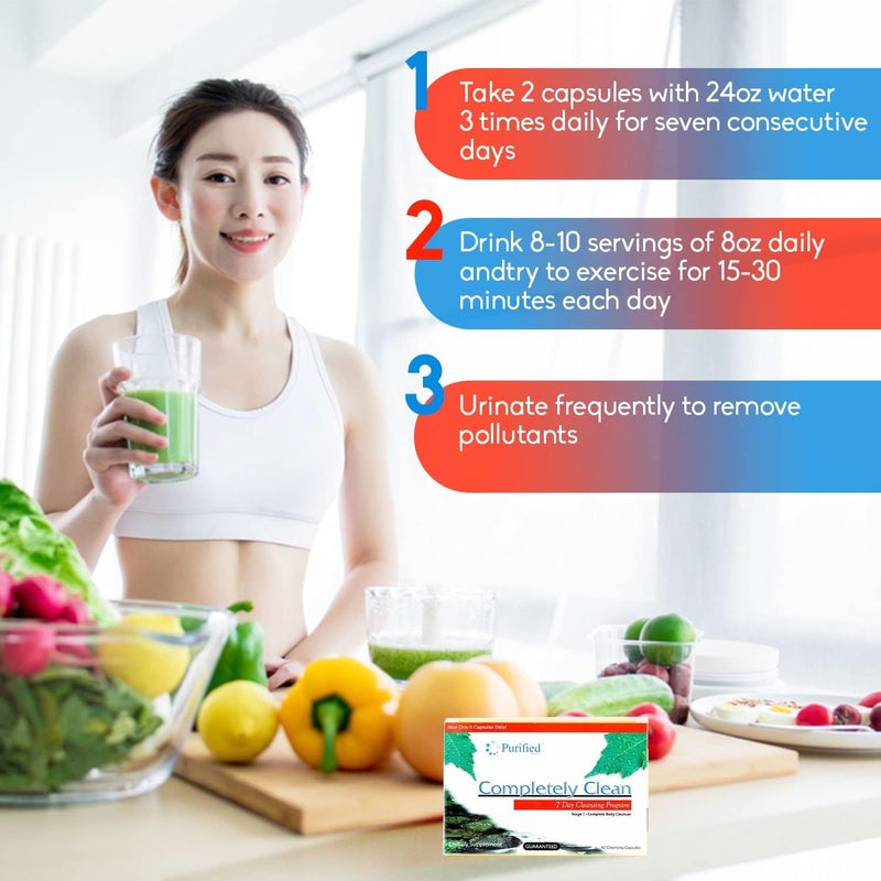Wellgenix Omni Completely Clean  7 Day Toxin Cleanse  Complete Body Detoxifying Support Pills  Flush Out Toxins  Waste 42 Capsules - Image 5