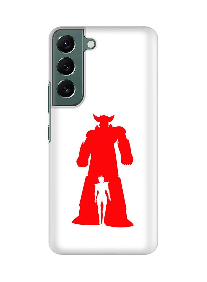 ستايلايزد جراب لهاتف جالاكسي S22 بلس رفيع سناب كلاسيك سيريز شيلد بطباعة نهائية غير لامعة - جريندايزر (أبيض) - Image 1