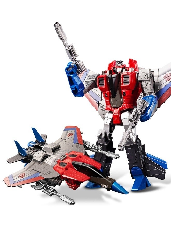 MIXDE Deformation Robot Toy, Deformed Car Robot Toys, Action Figure Deformation Car Model, Portable Alloy Deformation Robot Toys Gift for Kids-Starscream - Image 1