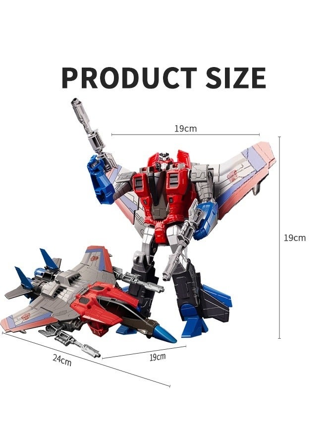 MIXDE Deformation Robot Toy, Deformed Car Robot Toys, Action Figure Deformation Car Model, Portable Alloy Deformation Robot Toys Gift for Kids-Starscream - Image 5