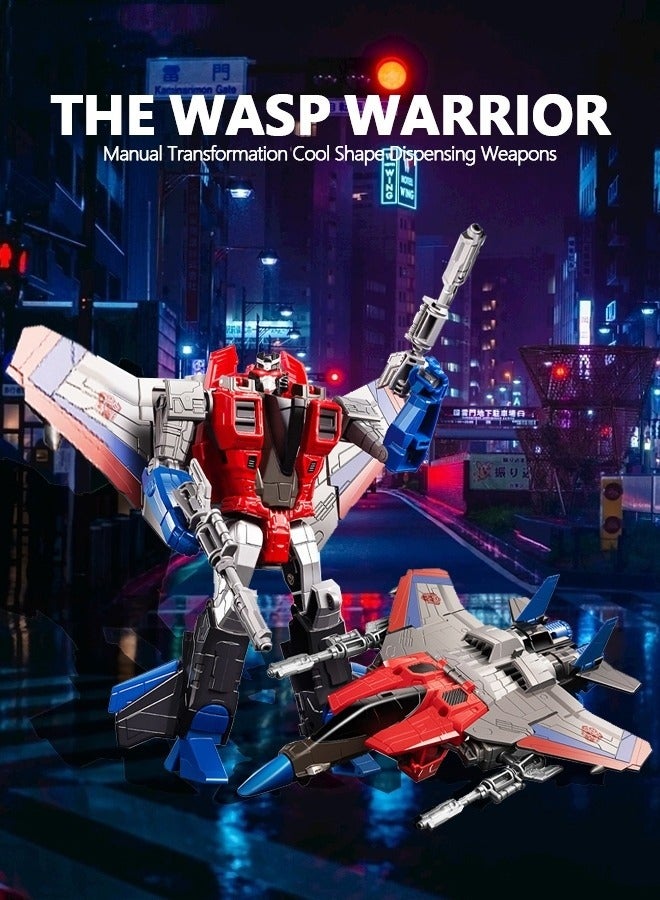 MIXDE Deformation Robot Toy, Deformed Car Robot Toys, Action Figure Deformation Car Model, Portable Alloy Deformation Robot Toys Gift for Kids-Starscream - Image 2