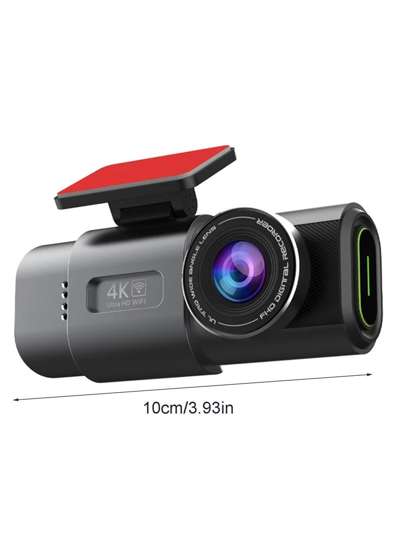 SYOSI - 4K Dash Cam Car Camera Front Rear Dash Camera for Cars 2 Channels Dual Lens Ultra Wide Angle Dashcams with Night Vision WiFi Control Gravity Induction 24 Hours Parking Mode Loop Recording WDR - Image 1