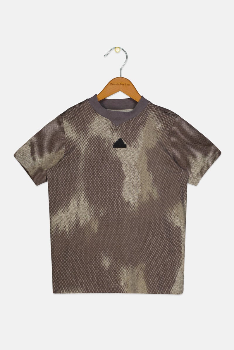 Adidas Kids Boy Regular Fit Short Sleeve Outdoor T-Shirt, Multicolor - Image 3