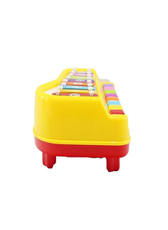 Globular Xylophone 2 in 1 Premium Quality Mini Piano Toy for Toddlers 1-3 Years Old ABS Plastic Non Toxic 8 Key with 2 Sticks Musical Learning Instruments Toy for Girls Boys - Assorted Color - Image 4