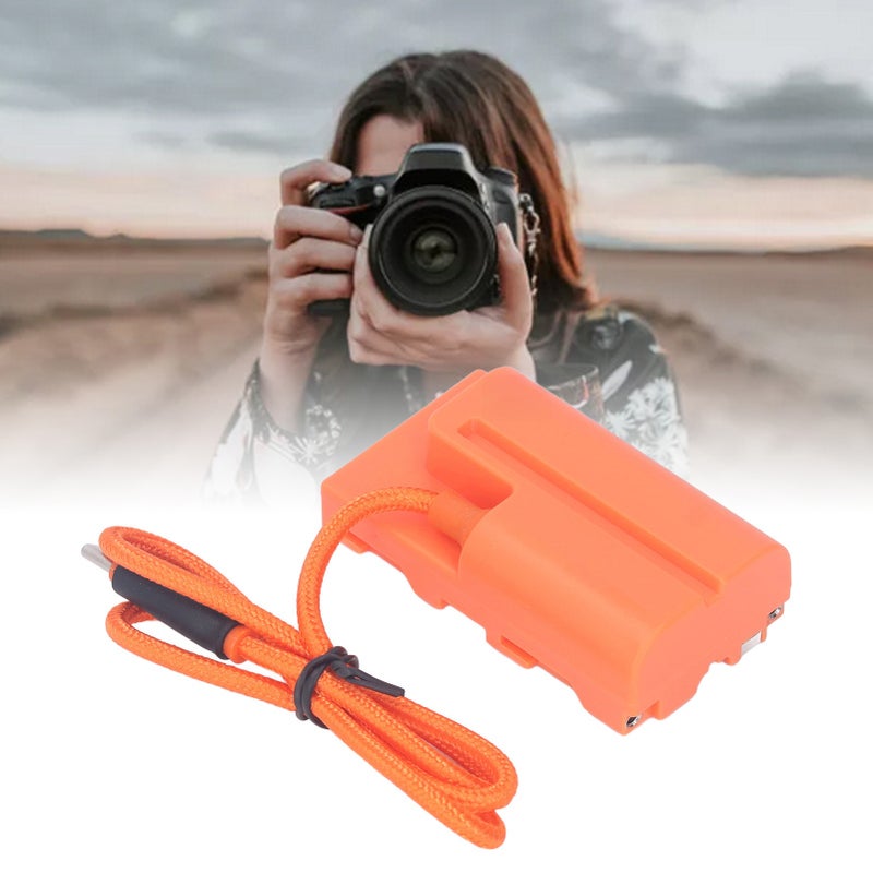 Type C to NP F550 F570 F970 Dummy Battery DC Coupler Dummy Battery For Camera Monitor Fill Lights - Image 1