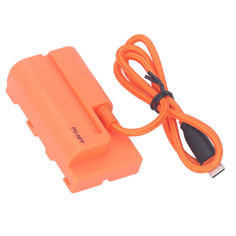 Type C to NP F550 F570 F970 Dummy Battery DC Coupler Dummy Battery For Camera Monitor Fill Lights - Image 2
