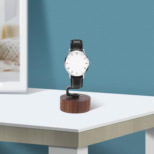 Yardenfun Watch Display Stand Show Rack Wrist Watch Holder Wrist Watch Display Holder Wrist Watch Displaying Holder Watch Stand Men and Women Black Walnut Storage Rack Wood, 10.50X4.80X4.80CM - Image 5