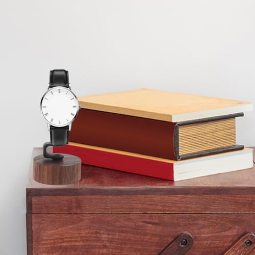 Yardenfun Watch Display Stand Show Rack Wrist Watch Holder Wrist Watch Display Holder Wrist Watch Displaying Holder Watch Stand Men and Women Black Walnut Storage Rack Wood, 10.50X4.80X4.80CM - Image 4