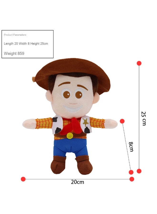Buzz Lightyear and Woody Plush Toys - Space Ranger Buzz and Sheriff Woody Stuffed Dolls