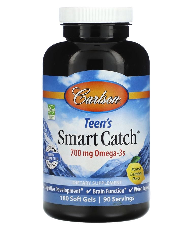 Teen's Smart Catch Natural Lemon 180 Soft Gels