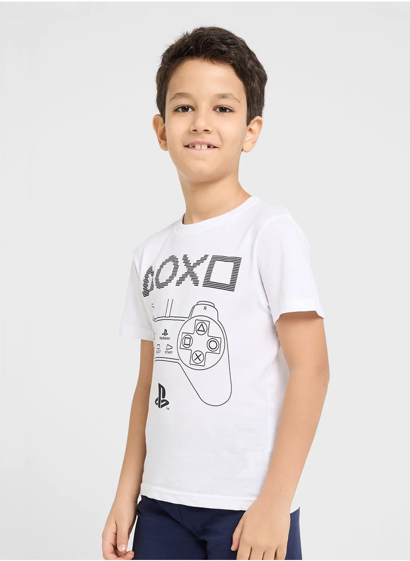 XBOX Xbox Boys Printed Short Sleeve Pyjama set