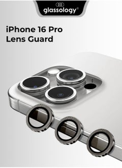 glassology iPhone 16 Pro Lens Guard Scratch Resistant Anti-Fingerprint Camera Protection (Grey)  - Image 1