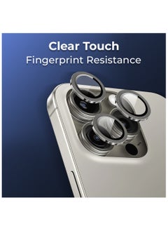 glassology iPhone 16 Pro Lens Guard Scratch Resistant Anti-Fingerprint Camera Protection (Grey)  - Image 2