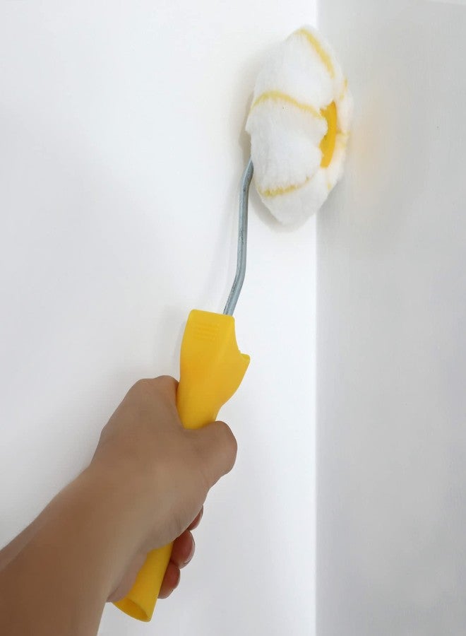 NANJA Corner Paint Roller Kit, 3 Pieces, Ultimate Walls & Ceilings Corner Roller & Sleeve for Use with Water-Based, Oil Or Enamel Paints, Corner Painting Roller BrushTool - Image 3