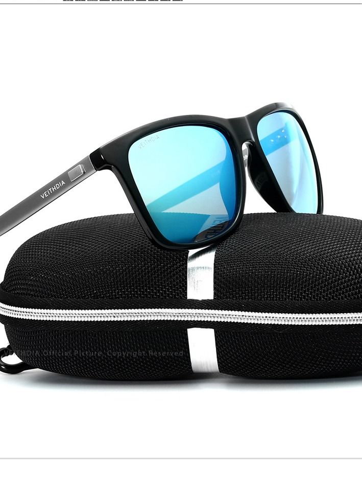 Veithdia Colorful Polarized UV Resistant Square Sunglasses - Image 2