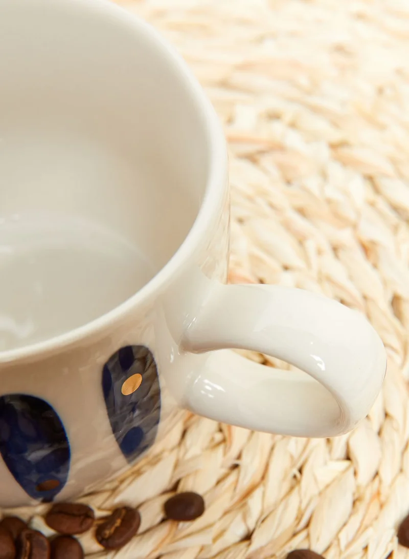 Noire Edit Blue Pattern Mug