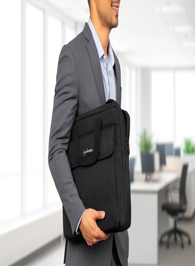 Manhattan 15.6-Inch Notebook Briefcase, Black (438889) - Image 2