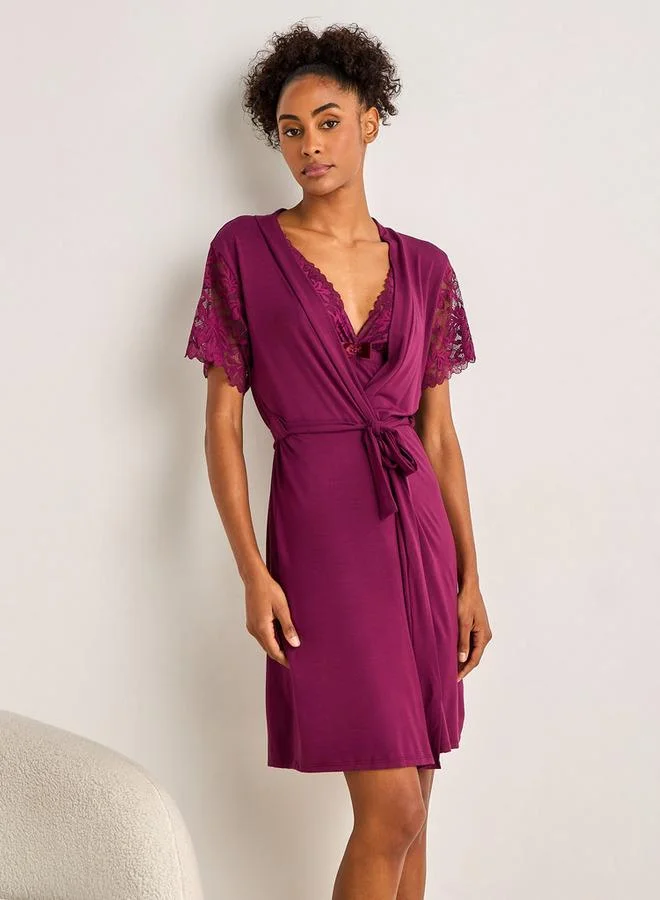 Splash FAV Slip Dress Sleeveless with Robe and Thongs