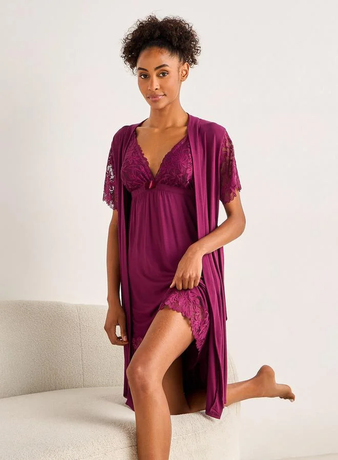 Splash FAV Slip Dress Sleeveless with Robe and Thongs