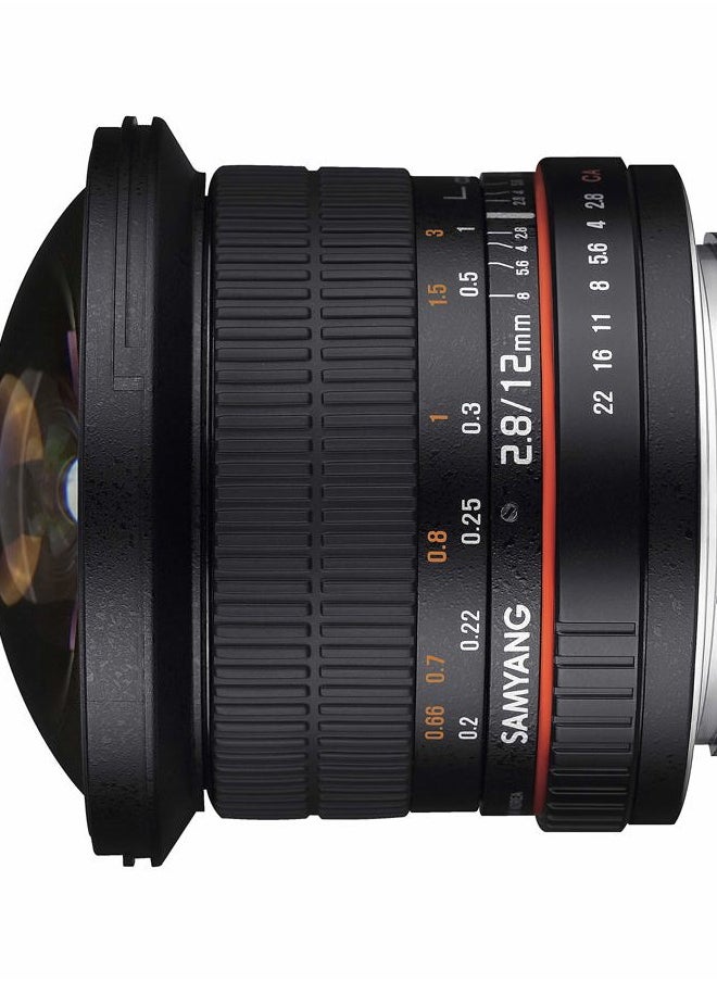 Samyang 12mm F2.8 Ultra Wide Fisheye Lens for Canon EOS EF DSLR Cameras - Full Frame Compatible  - Image 3