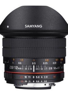 Samyang 12mm F2.8 Ultra Wide Fisheye Lens for Canon EOS EF DSLR Cameras - Full Frame Compatible  - Image 1