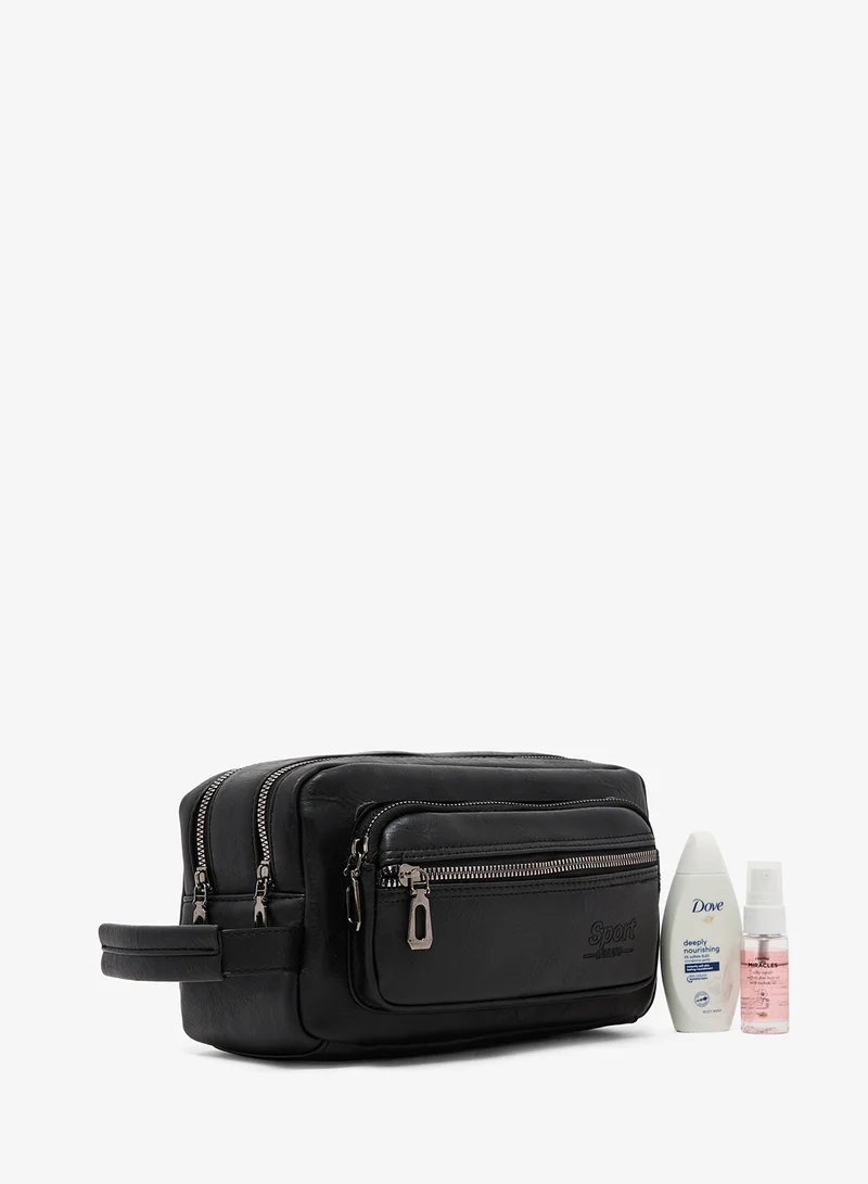 Dual Compartment Toiletry Bag