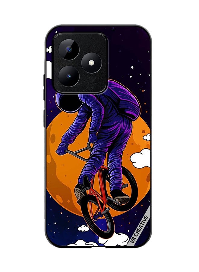 VR CREATIVE Protective Case Cover For Realme C53 Wheelie Astro Design Multicolour - Image 1