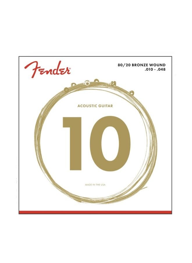 FENDER - 6-Pieces Acoustic Guitar Strings - Image 1