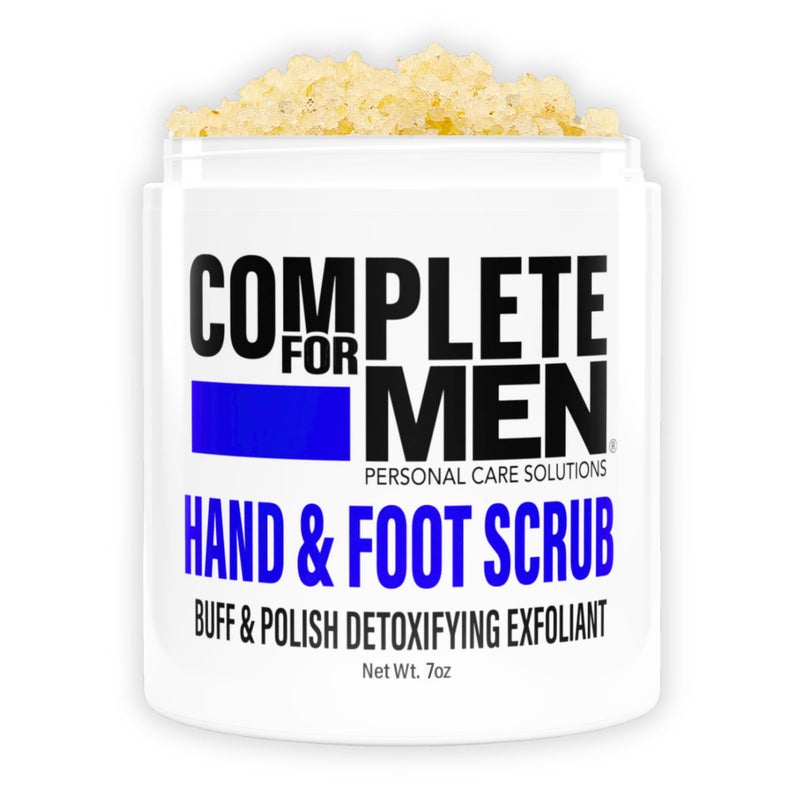 COMPLETE FOR MEN - Hand and Foot Scrub: Exfoliating Feet, Hand Exfoliant, Sugar Scrub for Dry Skin, Moisturizing Rough Skin Remover, Ideal for Hands and Feet Care, Scrub for Men - Image 1