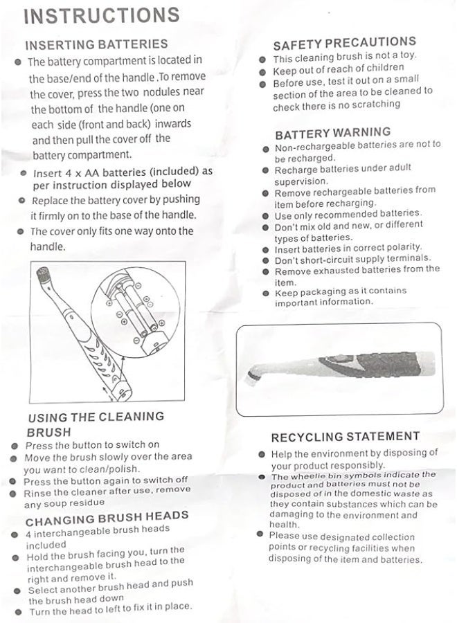 Stardrops The Pink Stuff The Miracle Scrubber Kit 4 Cleaning Brush Heads - Image 3