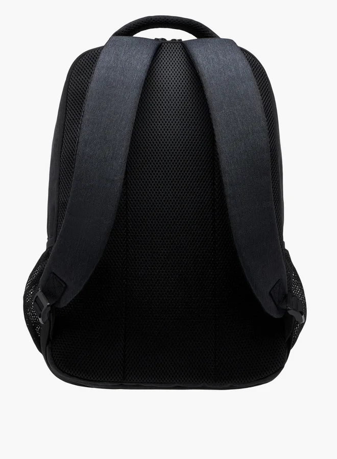 Lee Cooper Boys Textured Backpack with Adjustable Straps and Zip Closure - 31x46x16 cm