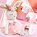 SUPERGFS Bunny Ballerina Stuffed Animal for Girls 38 Plush Toy with 4 Outfits Backpack Hairband Dress Up Playset Soft Bunny Doll Gift for 46 Year Old Birthday Dance Recital - Image 4