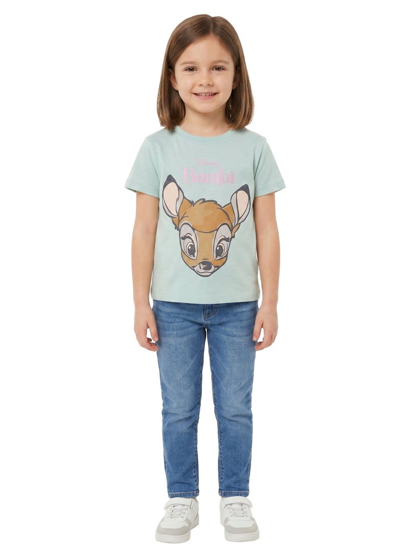 Disney Bambi Toddler Girls’ Oversized Drop Shoulder T-Shirt – Cute Casual Relaxed Fit Tee - Image 4