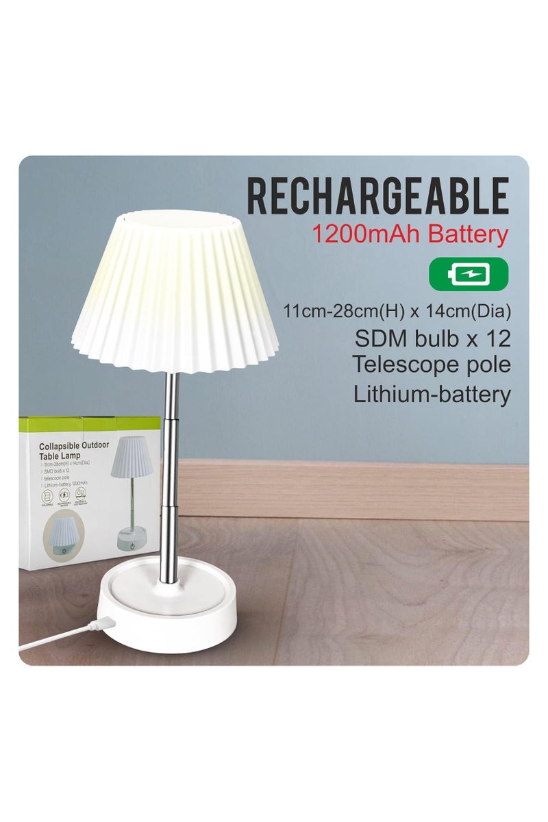 Table Lamp, Bedroom Night Light, Study/Table/Desk Lamp, Rechargeable Lamp, Touch Control Foldable LED Desk Lamp - Image 3