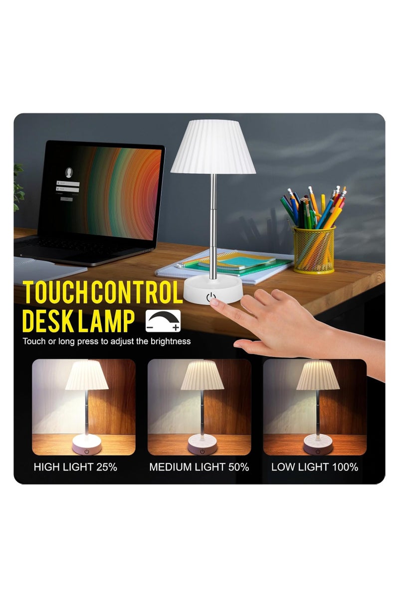 Table Lamp, Bedroom Night Light, Study/Table/Desk Lamp, Rechargeable Lamp, Touch Control Foldable LED Desk Lamp - Image 4