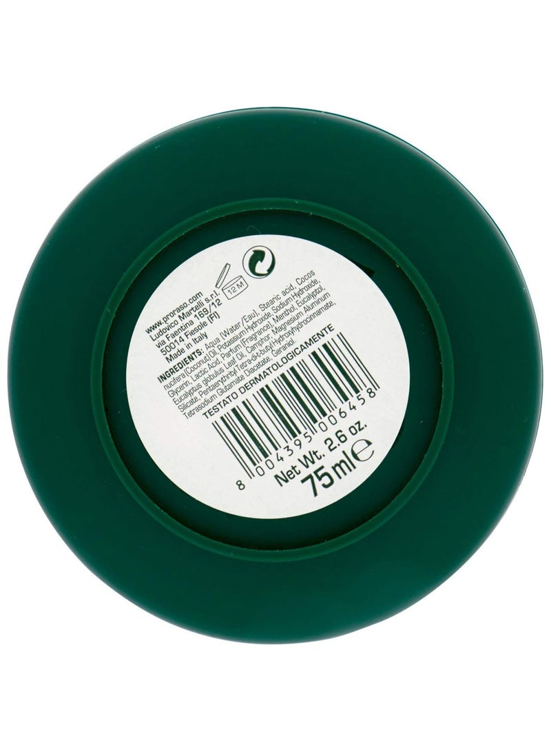 بروراسو صابون حلاقة جرين لاين في مرطبان مع الأوكالبتوس والمنثول 75 مل - Image 3