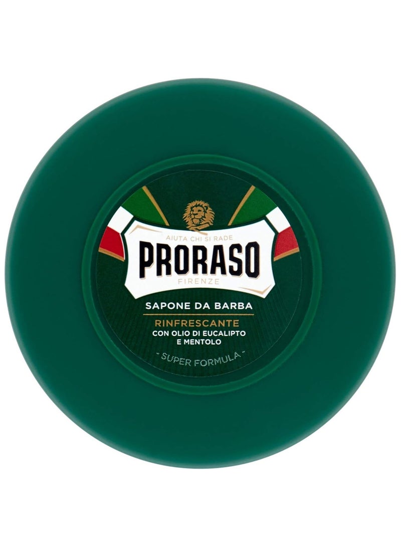 بروراسو صابون حلاقة جرين لاين في مرطبان مع الأوكالبتوس والمنثول 75 مل - Image 1