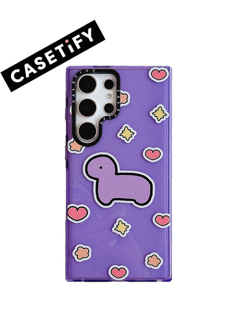 Samsung Galaxy S23 Ultra Case - 'Lil' Dino Amble' - Charming Dinosaur Series
