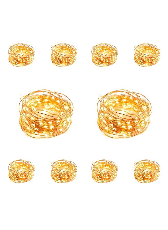 Taimi 100 LEDs 10M String Lights Yellow Pack of 10 - Image 1