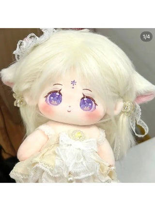 Cotton Doll 20cm Doll Plush Toy Girl's Dress-up Doll Skeleton Clothes Birthday Gift Genuine-Color:[boneless] Snow + Cat Claw + Leading Certificate + Dressing Tools-Height:Genuine Baby + Random Skirt + Shoes + Double Ponytail + Baby Bed + Free Clothes Hanger - pzsku/Z5225F89ABC148F34F196Z/45/1745604789/322898bc-34f6-40bc-82ee-2c25f8a2e226