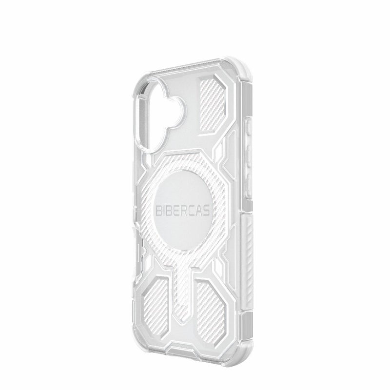 BIBERCAS For Iphone 17 Transparent Color Series Magsafe Air Bag Shockproof Phone Case(White) - Image 3