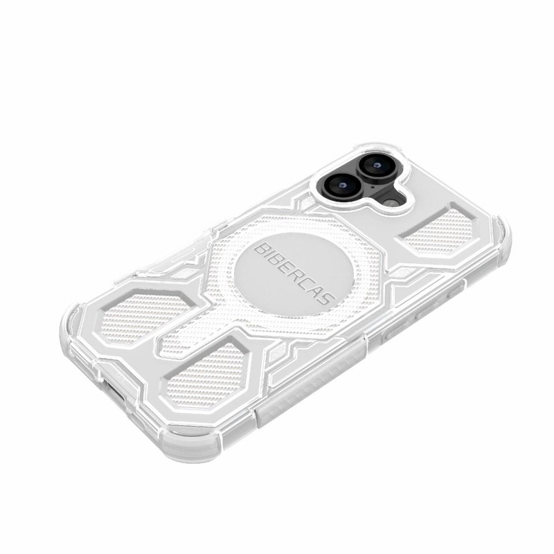 BIBERCAS For Iphone 17 Transparent Color Series Magsafe Air Bag Shockproof Phone Case(White) - Image 4