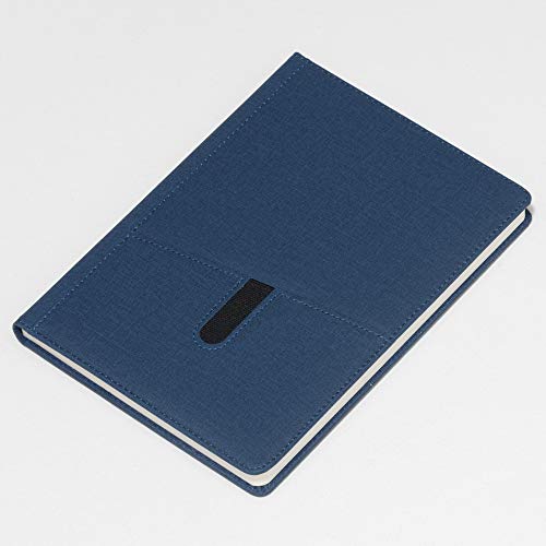 REGAL Classic A-5 PU Leather Notebook Diary - Fabric feel, Soft Touch Hardcover Journal with Stylish Utility Pocket,192 pages, 80 gsm (Midnight Blue) - Image 2