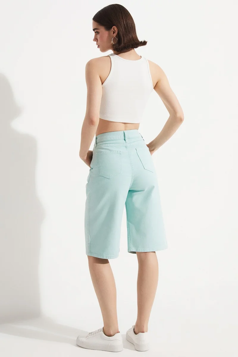جون Bermuda Denim Shorts