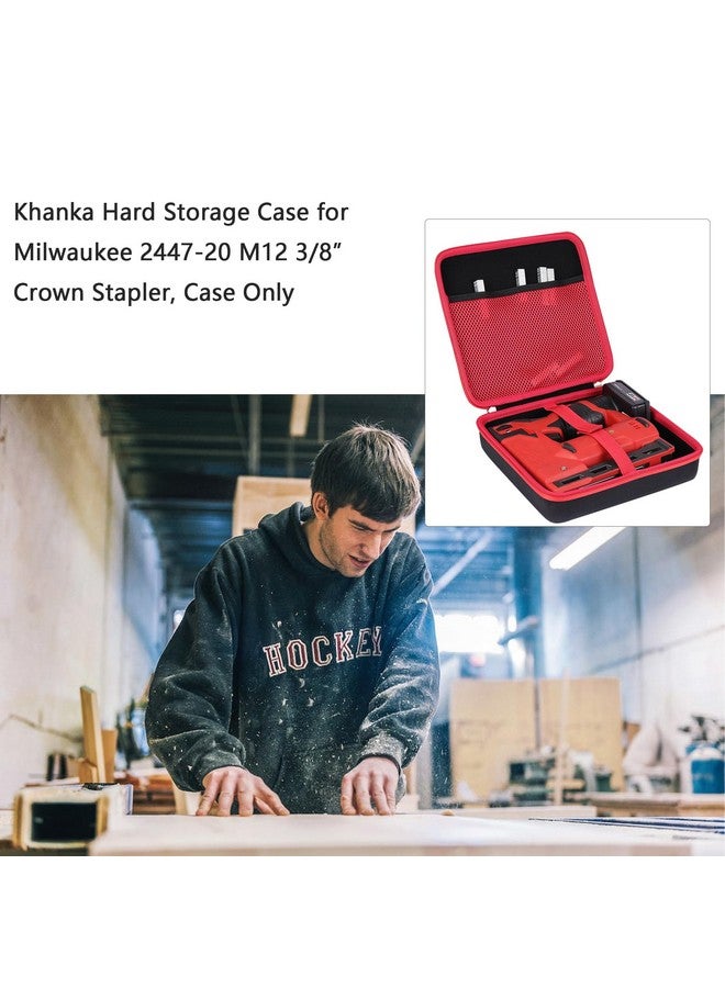 خانكة حقيبة تخزين صلبة بديلة من khanka لدباسة Milwaukee 2447-20 M12 مقاس 3/8 بوصة، حقيبة فقط - Image 5