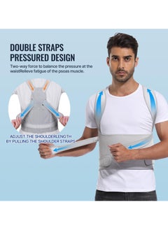 Generic Back Brace Posture Corrector for Men & Women: Shoulder Straightener Adjustable Full Back Support Pain Relief - Scoliosis Hunchback Spine Corrector  - Image 5